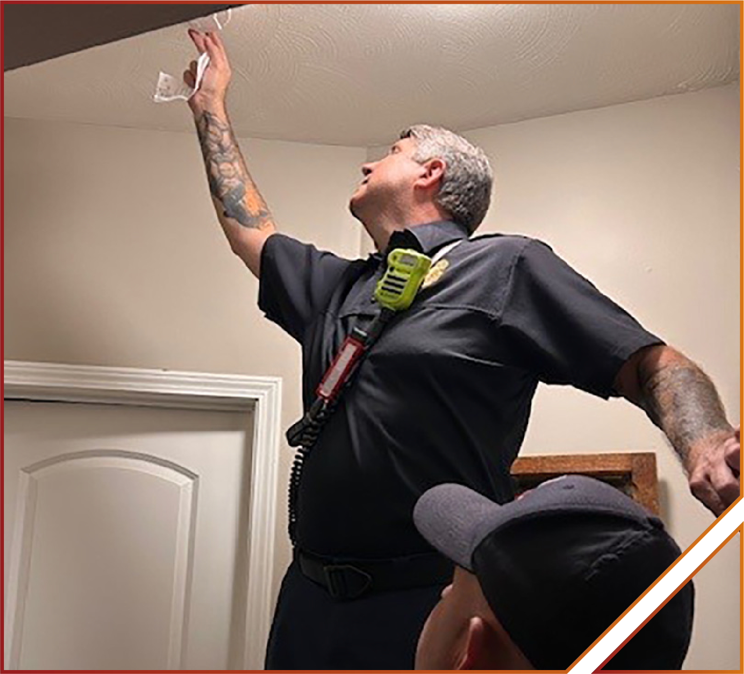 O'Fallon Fire Fighters Installing a Smoke Alarm